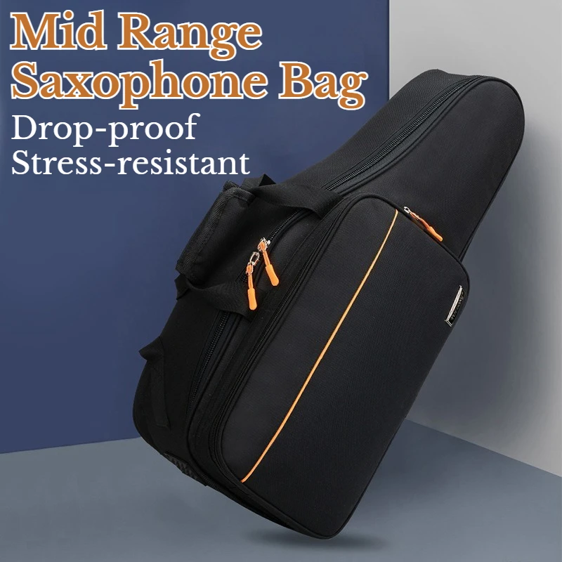 

Ткань Оксфорд, сумка для саксофона среднего радиуса действия, утолщенная водонепроницаемая сумка на плечо с защитой от падения, портативная сумка для саксофона, аксессуар для музыкального инструмента