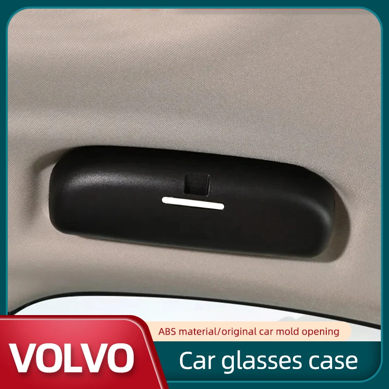 ABS Car Glasses Case Sunglass Sun Glasses Holder Case for Volvo XC40 XC60 S60 Storage Box Auto Eyeglasses Accessories