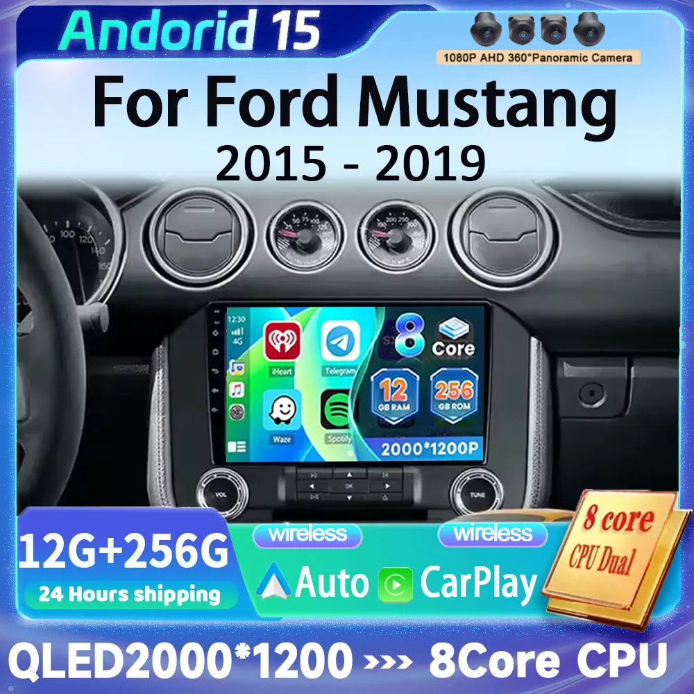 GPS Navigation For Ford Mustang 2015-2019 with Android Auto 9