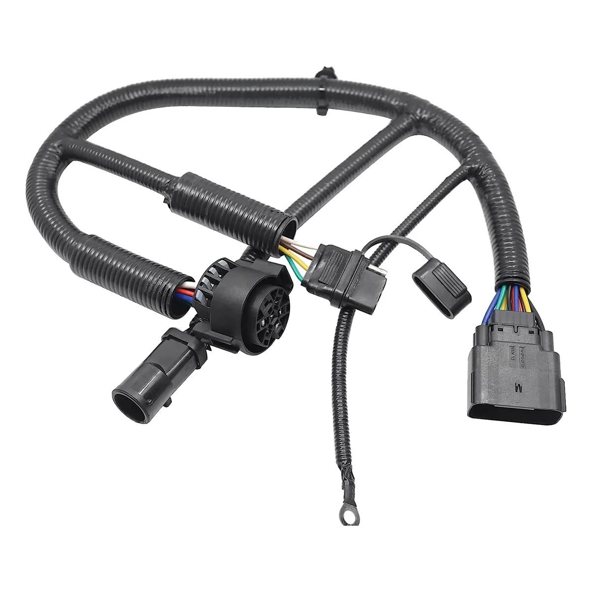 5L3Z13A576BA Wiring Assembly - Trailer Brake Control Harness 7 Pin Connector for Ford F-150, Lincoln Mark LT