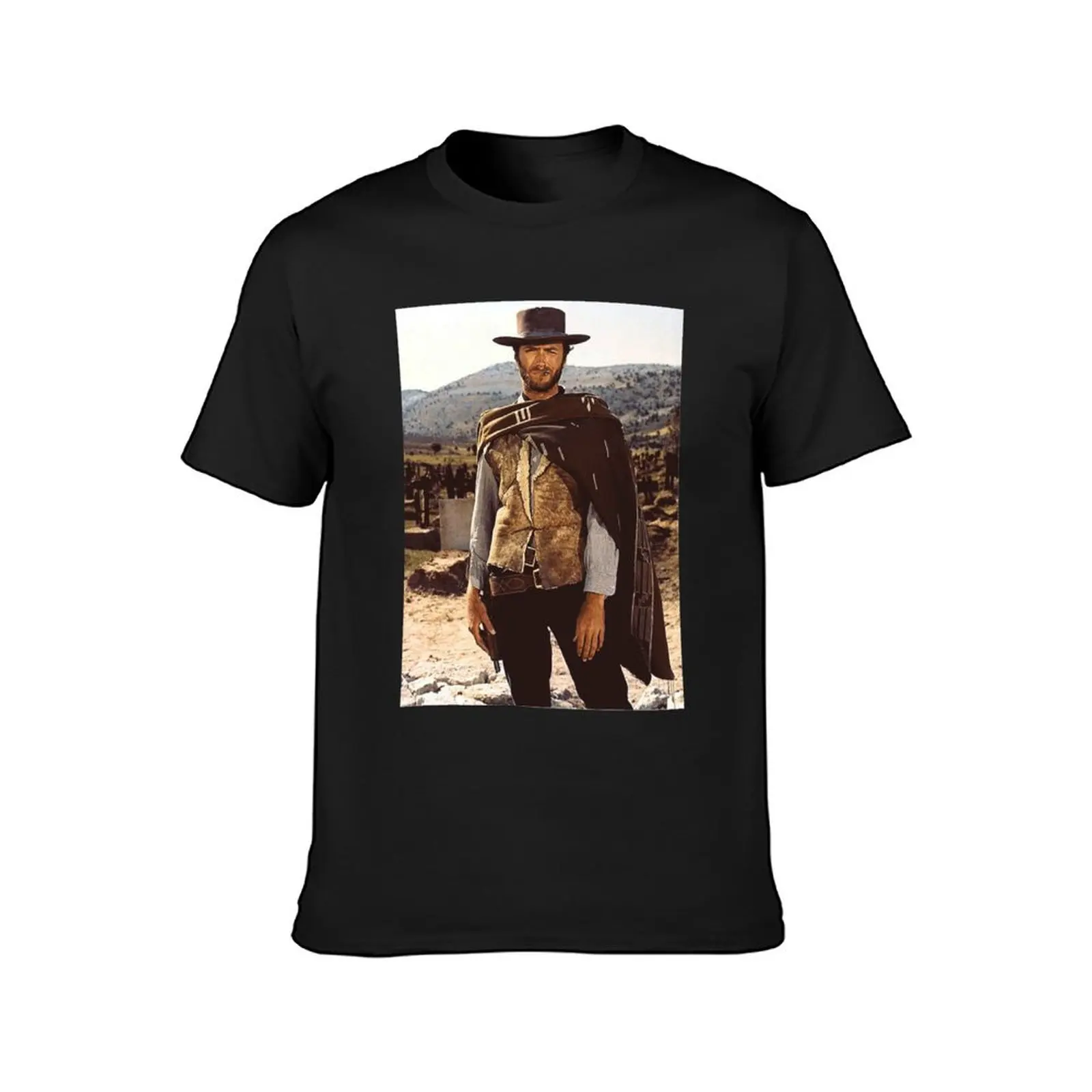 clint-eastwood-posters T-Shirt blacks cute tops Aesthetic clothing t shirts for men cotton