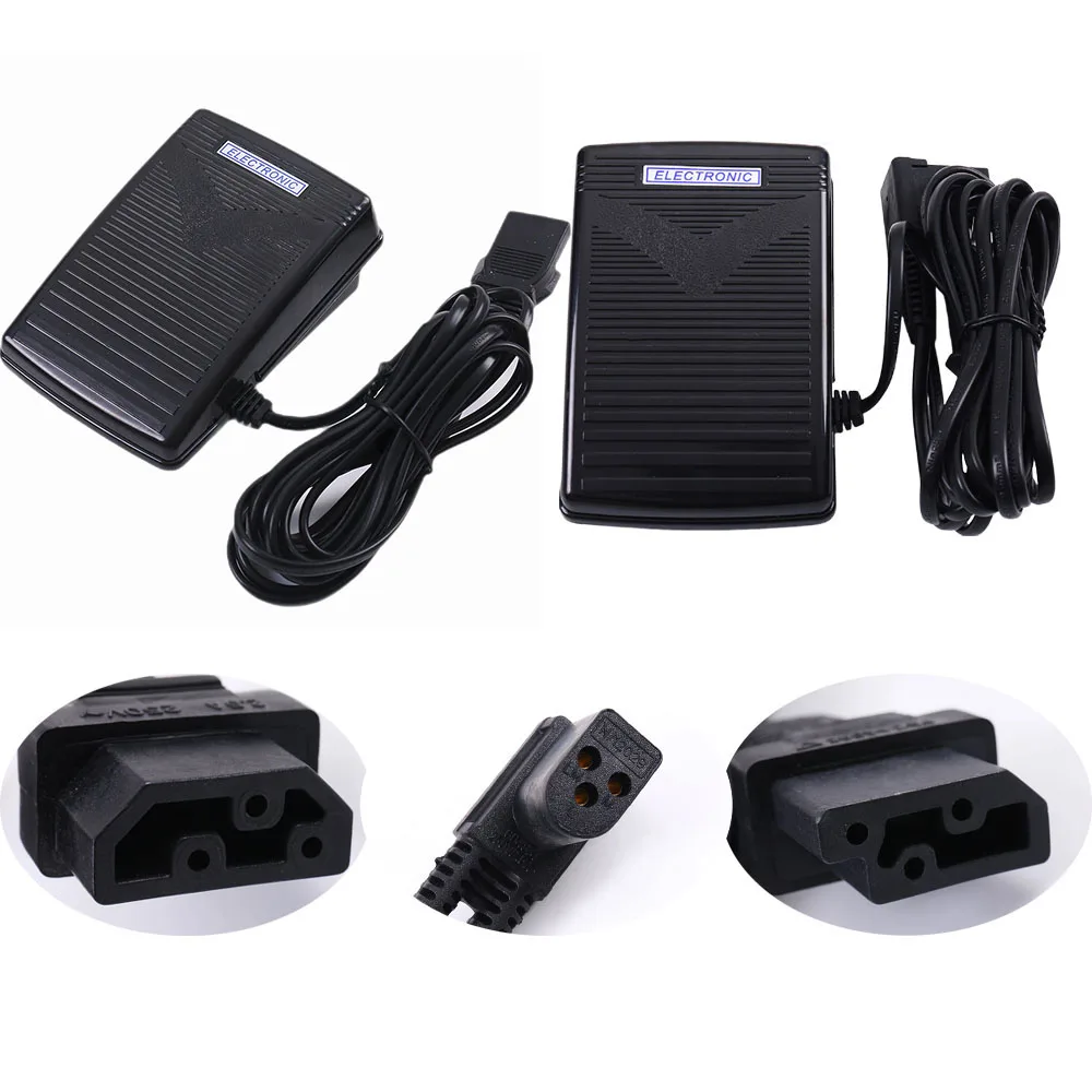 Máquina de coser Industrial Universal con Control de velocidad, interruptor de Pedal, cable de alimentación, prensatelas, piezas para Brother Singer