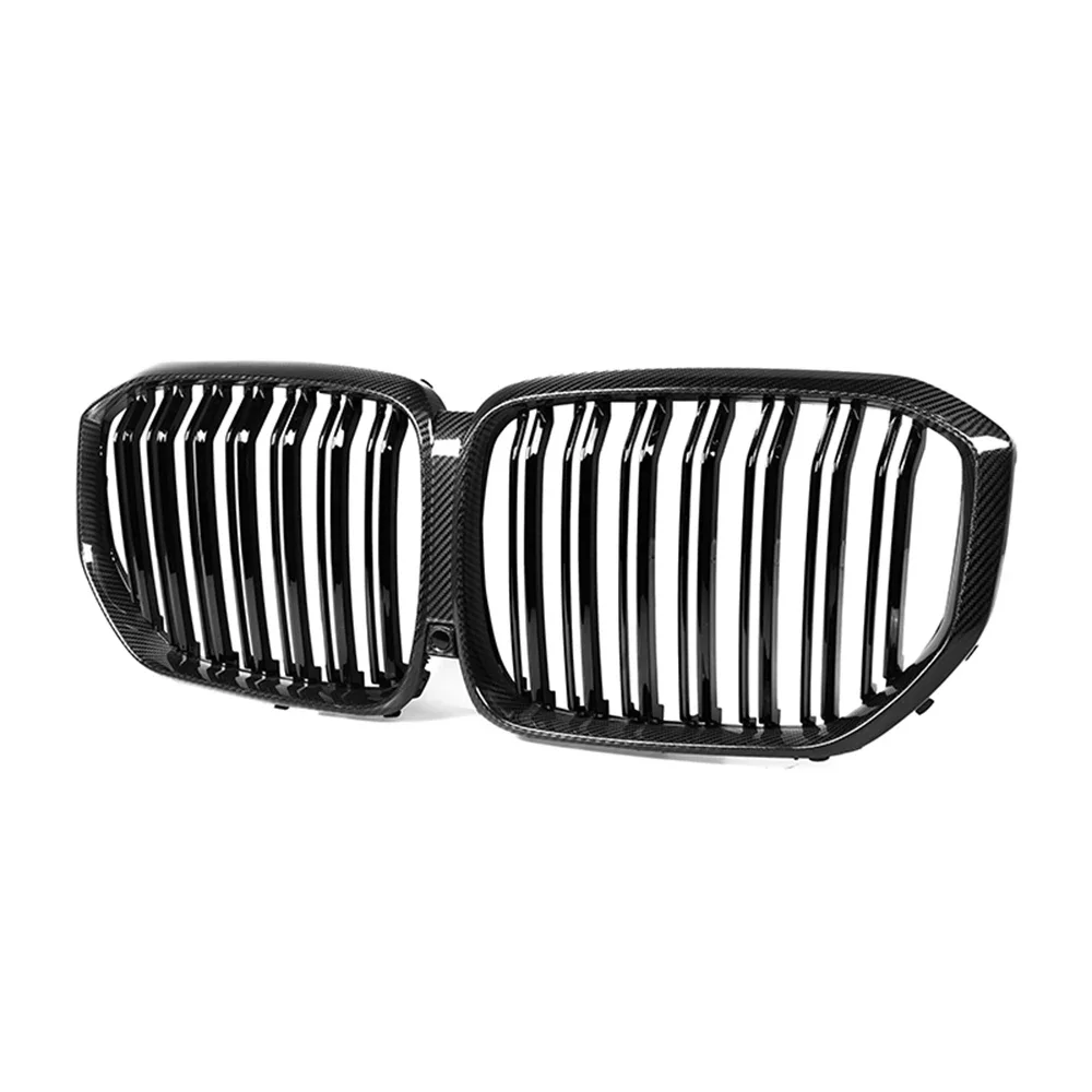 Real Dry Carbon Fiber Front Bumper Grill Grid for BMW X5 G05 2022-2024 xDrive30i xDrive40i