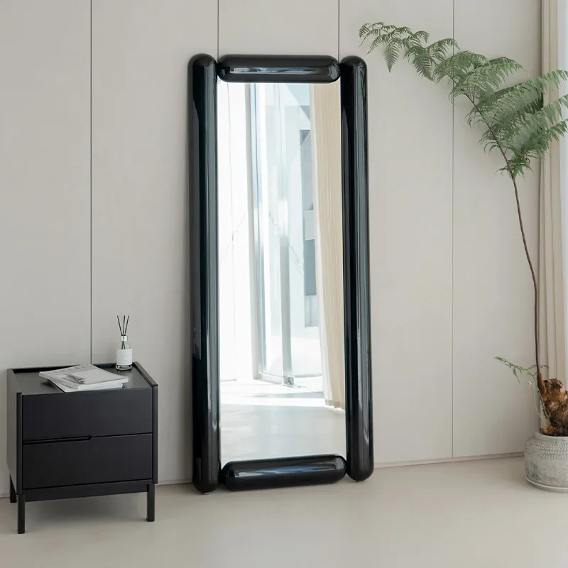 Скандинавское кремовое зеркало с сыром, роскошное напольное зеркало для всего тела, декоративное зеркало для дома, проживания в семье