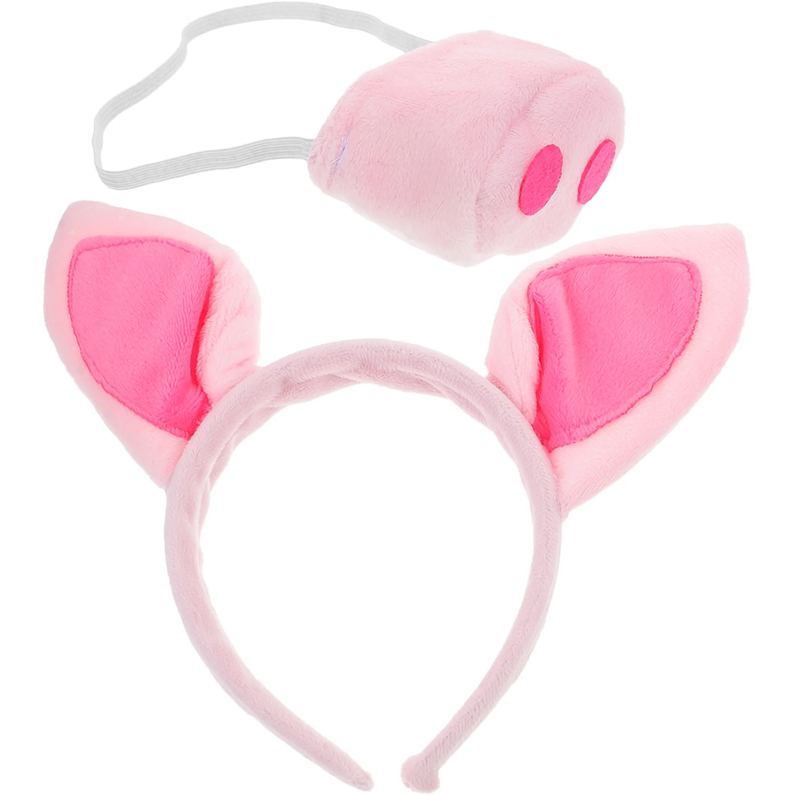 1 satz Schwein Nase Stirnband Rosa Tuch Tier Kostüm Requisiten Cosplay Zubehör Rolle Spielen Bühne Leistung Piggy Ohren Set