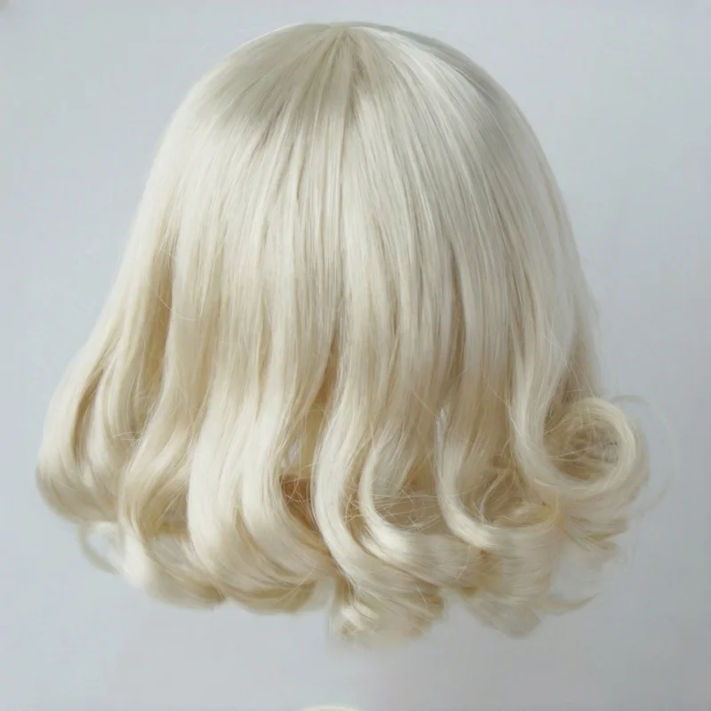 JD131 Pearl Curls Synthetic Mohair BJD Wig Accessory for OB11 YOSD MSD SD DOD Dolls 5-9 Inch Hair Length 1/8 1/6 1/4 1/3 Options