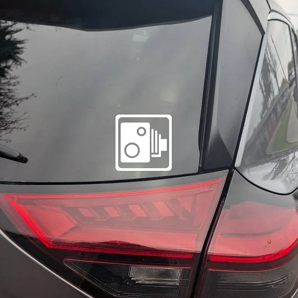 

Camera Recording Sign Car Decals Windows Bumper Stickers Reminder Vinyl Accessories Glue