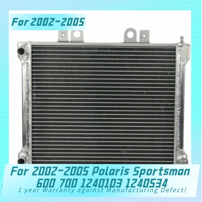 New Aluminum Radiator For 2002-2005 Polaris Sportsman 600 700 1240103 1240534  Cooler Cooling Coolant 2002 2003 2004 2005