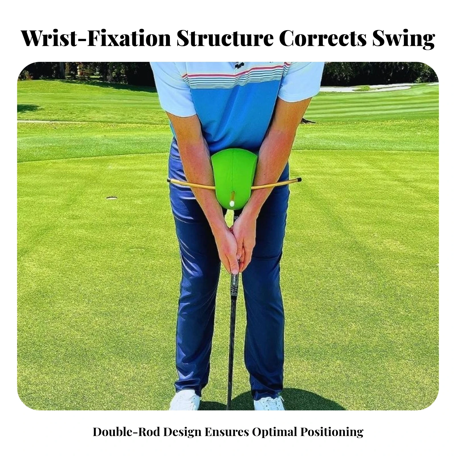 Wrist Support Coach Putting Practice Aid Molded Body Golf Swing Training Aid Golf Wrist Coach Glossy Finish view 4