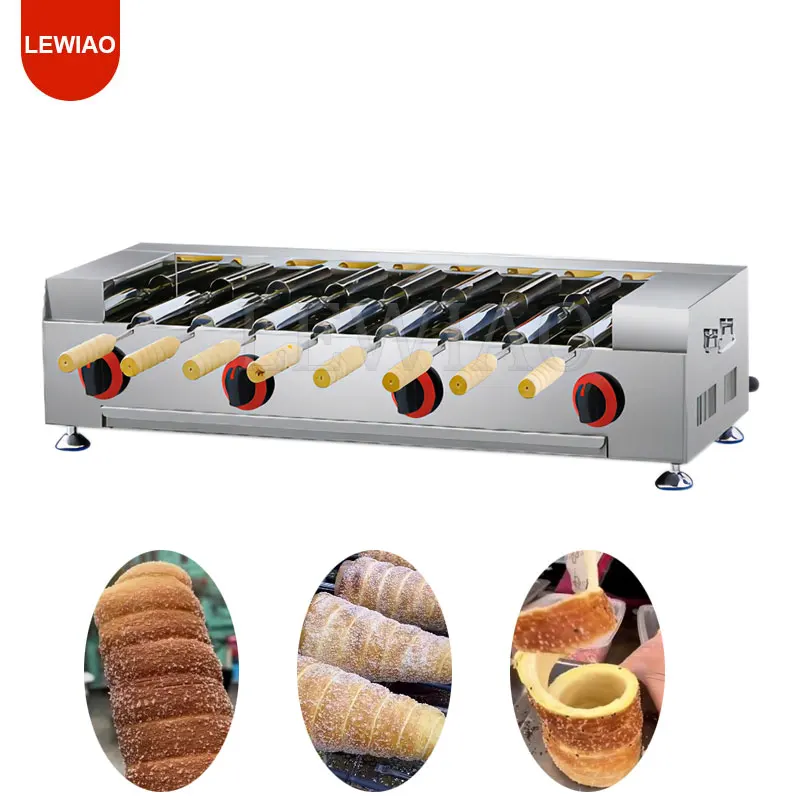 

Commercial Chimney Cake Roll Machine Waffle Maker Automatic Toaster Roll Machine Chimney Cake Oven 220V