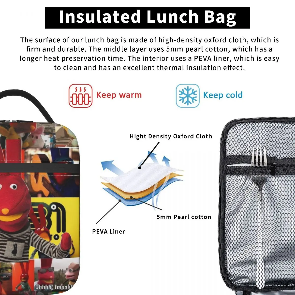 31 Borse per il pranzo termicamente isolate Minutos per contenitori per il pranzo termici portatili Bento Box da picnic