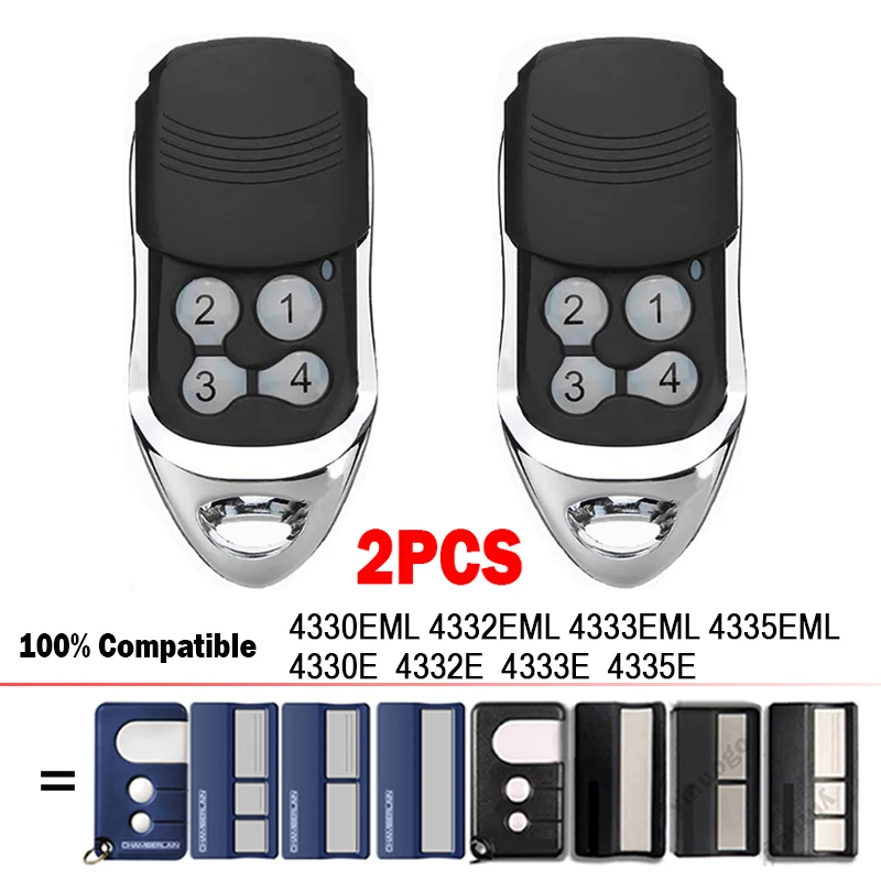 2PCS CHAMBERLAIN LiftMaster 4335E 4333E 4332E 4330E 4330EML 4332EML 4333EML 4335EML Remote Control 433.92MHz Garage Door Opener