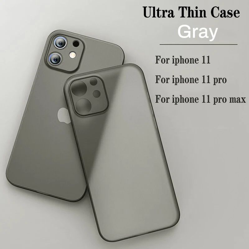 For Iphone 11 Pro Max 11Pro Ultra-thin Matte Phone Case For Apple iphone11 Pro Max Bare Machine Feel Feather PP Cover Case