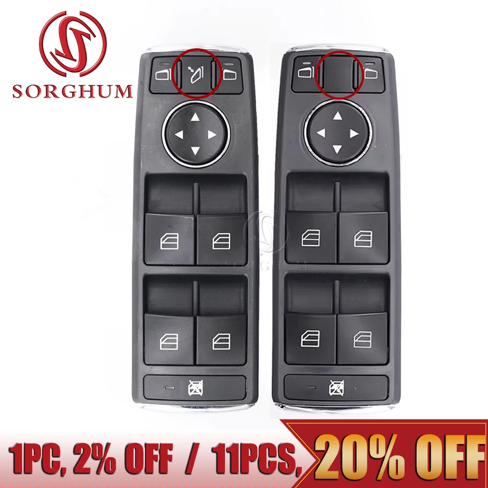 SORGHUM Power Window Lifter Switch Button For Mercedes Benz X204 W117 W204 W212 C E Class S212 C250 C300 C350 C63 E350 E550 E250