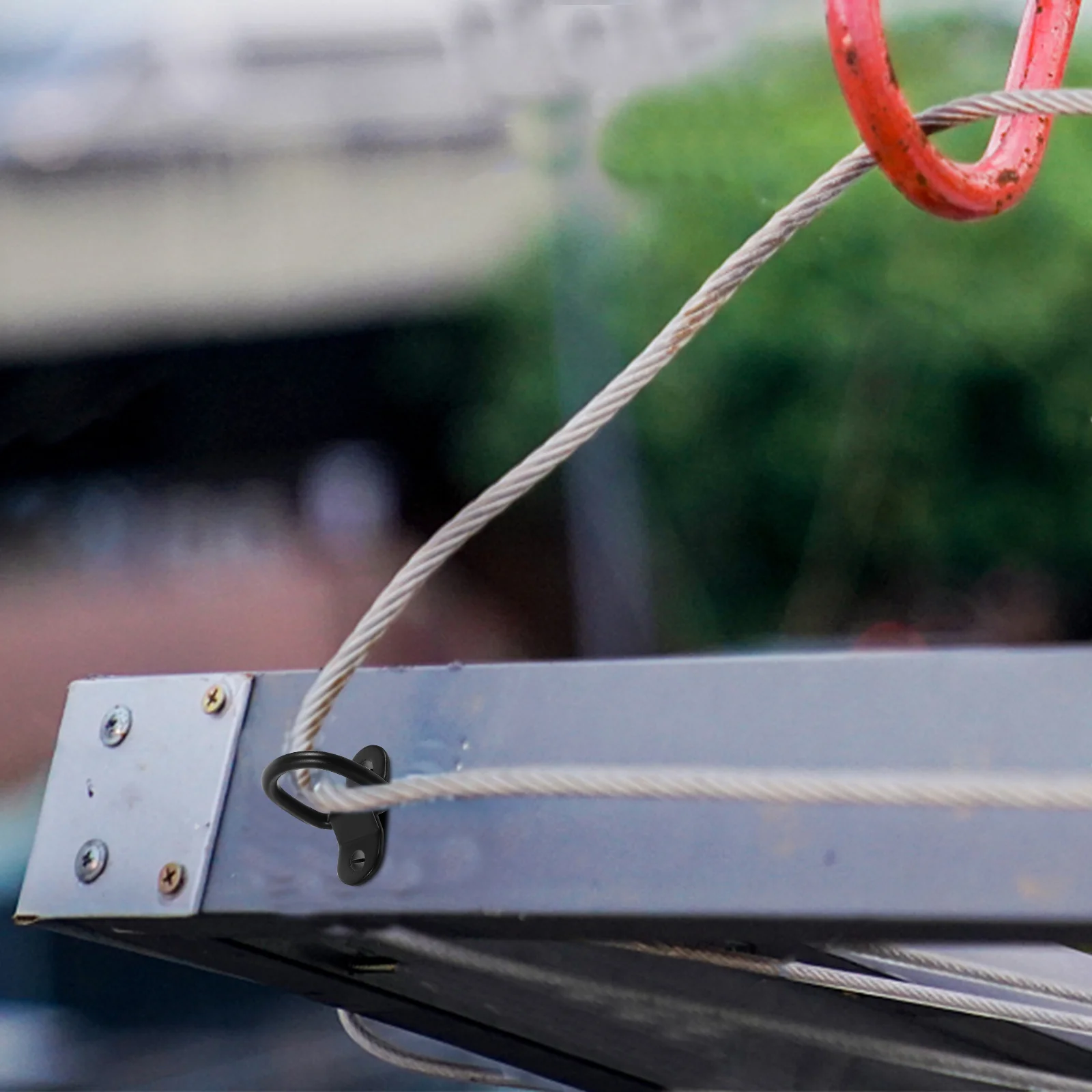 

4Pcs D Rings Heavy Duty Trailer Tie Down Anchor Iron Lashing Rings Trailer Accessories Tie Down Anchor