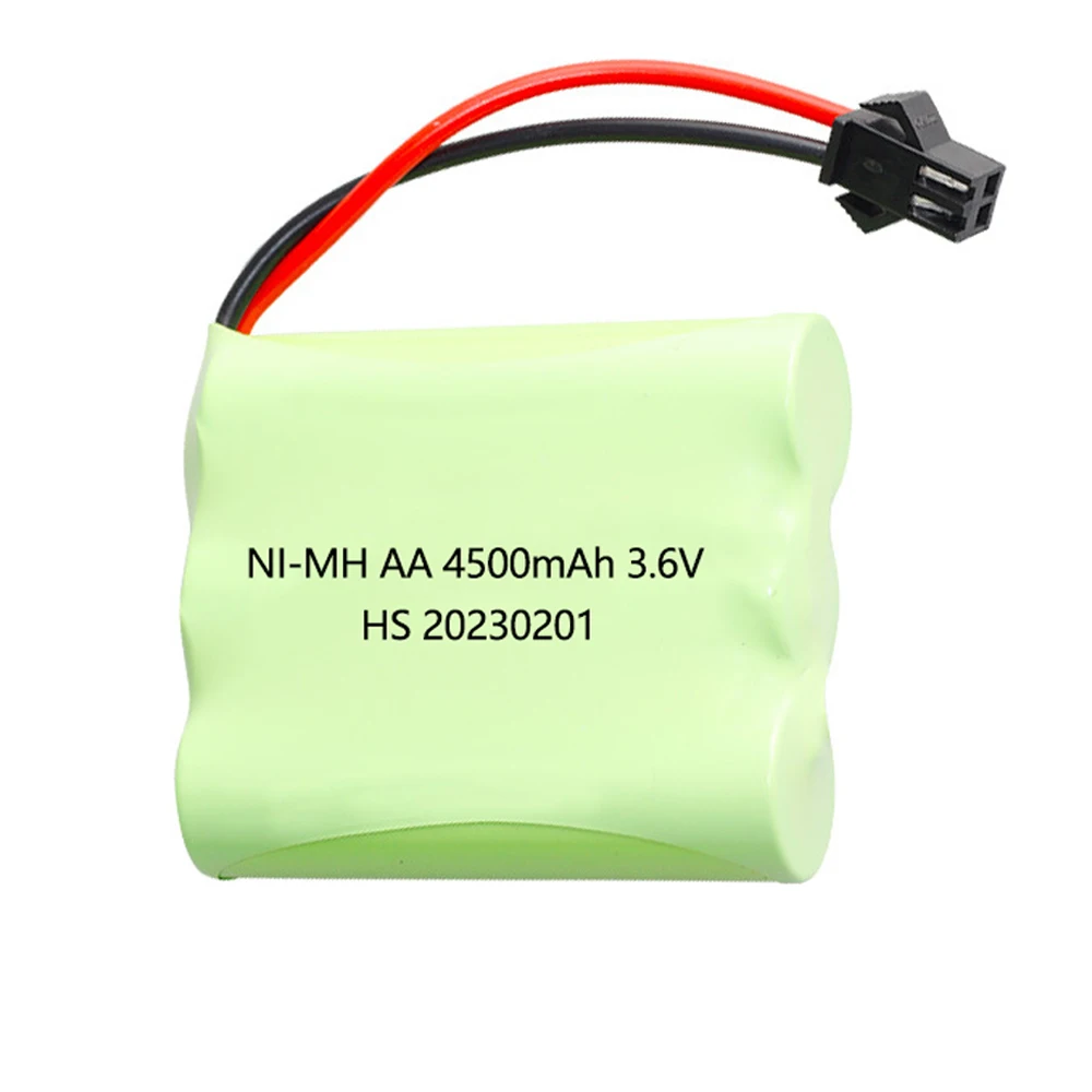 3.6V 4500mAh NiMH Battery For Rc toys Cars Tanks Boat Gun AA 3.6 v nimh AA battery for rc car toy boat model SM Plug