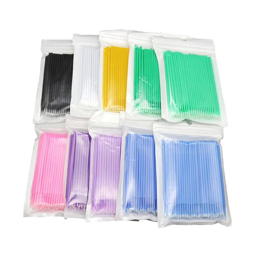 100pcs/lot Brushes Paint up Up Paint Micro Brush Tips Auto Mini Head Brush Car Parts Head Mini Spray Car Applicator Stick