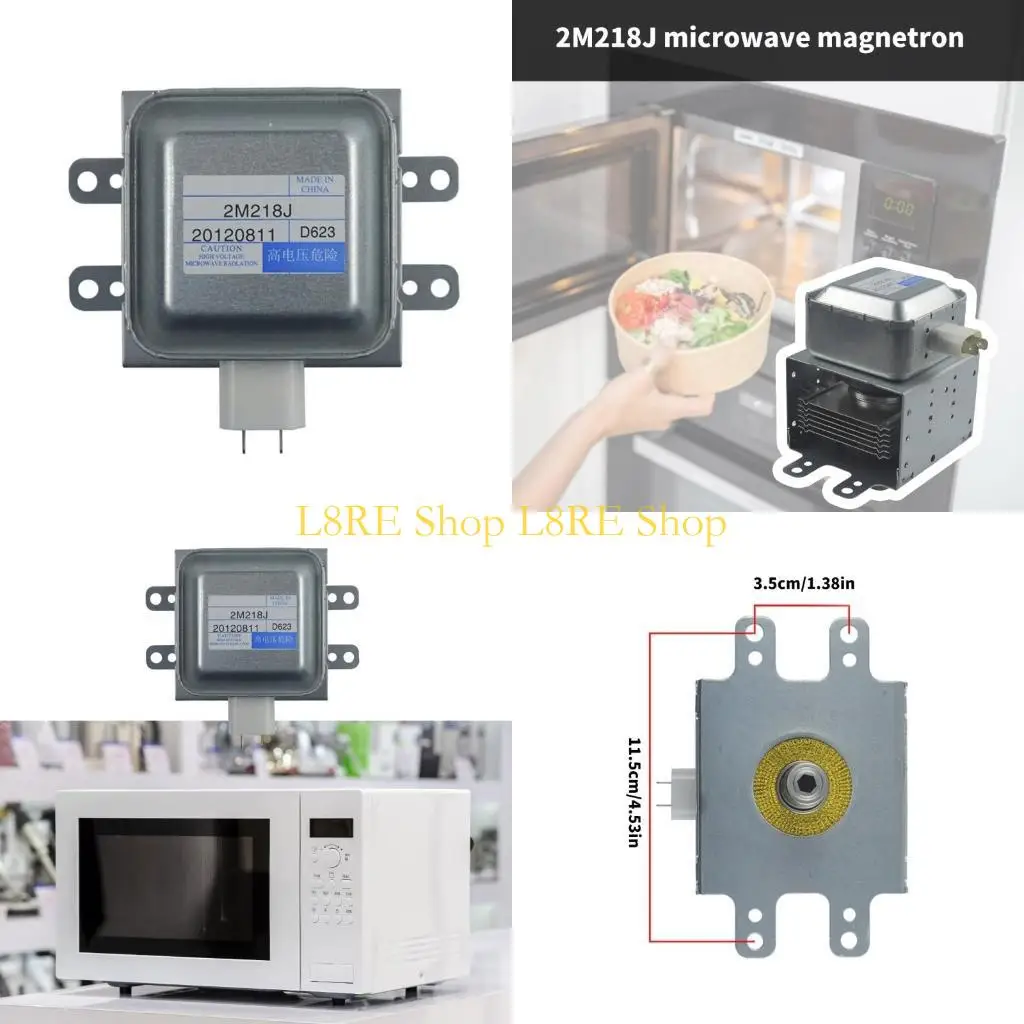Tubo horno microondas magnetron reemplazo L8re 2M218J Magnetron Magnetron Microondas Microondas Textura metal