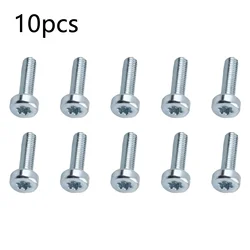 10pcs Silver Torx Splines Screw Bolt T27 5mmx18mm M5X18 Fit For STIHL Chainsaw 9022 340 1010 Chainsaw Accessoties