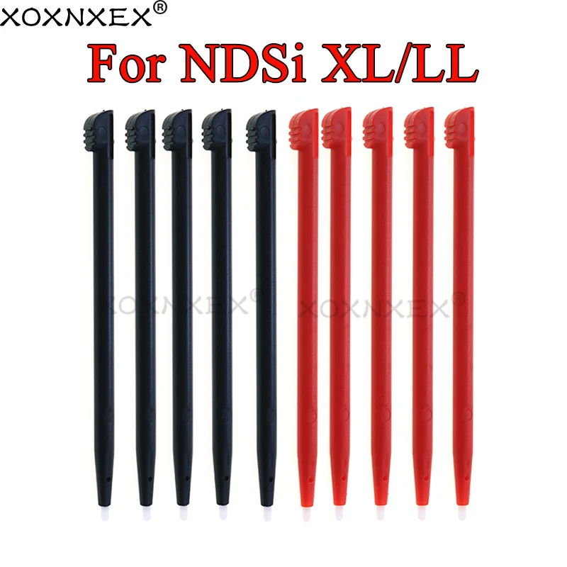 

XOXNXEX 10 шт. для Nintendo DSI NDSI XL стилус для сенсорного пера это для NDSI XL чуть длиннее, чем обычный DS черный красный