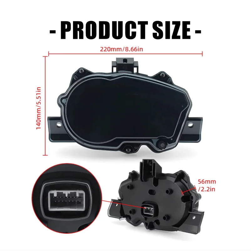 For Yamaha Y15 Y15ZR V1 Motorcycle 12V Speedometer Odometer Tachometer Multi-Function Instrument For Sniper 150 v1 Digital Meter