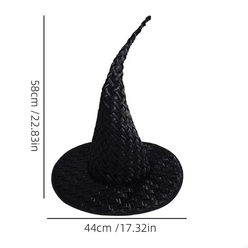 2025 Nuovo Twist Wizard Hat Halloween Hat Witch Hat Halloween Costume Witch Hat Party Wizard Hat Stage Performance Props
