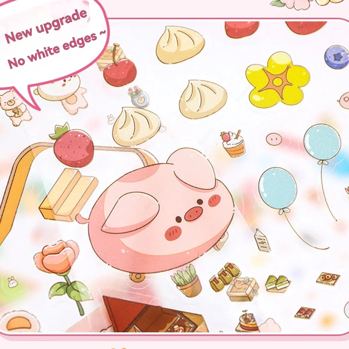 ملصقات كرتونية ثلاثية الأبعاد للمناظر الطبيعية المصغرة، ملصقات كراسي بصرية ثلاثية الأبعاد، ملصقات كاواي، قرطاسية لطيفة