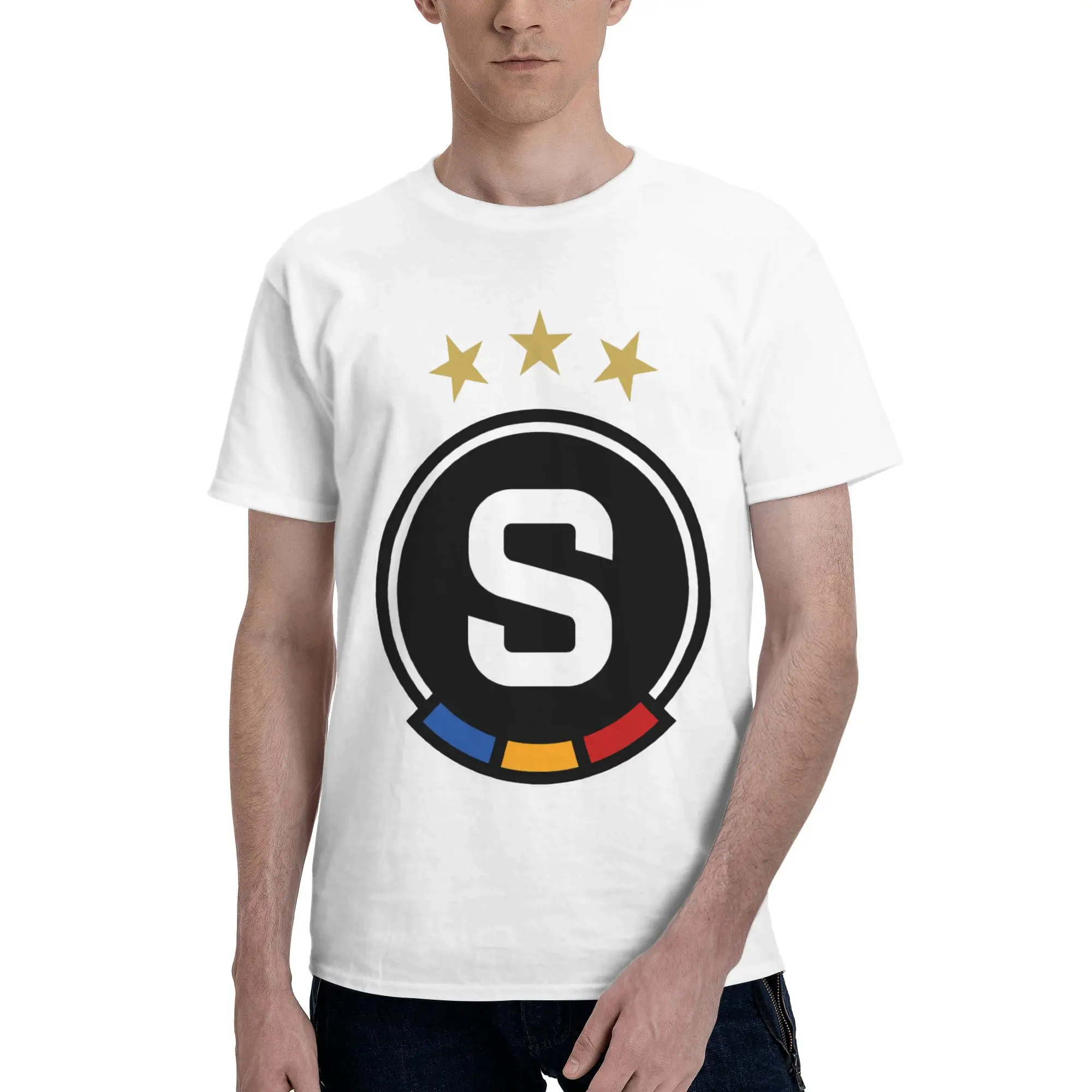 Ac Sparta Praha 5 Casual Reversible T-shirt Fresh And Simple Men's T-shirts