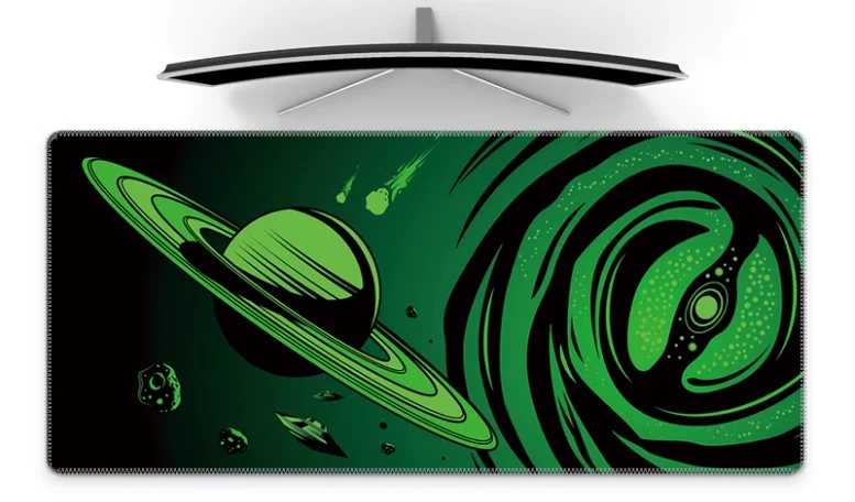 

Space Cosmic Black Hole Mouse Pad Extra Large Waterproof Thick Cool Gaming for Boys Natural Rubber Laptop Office Gamer Big Mat