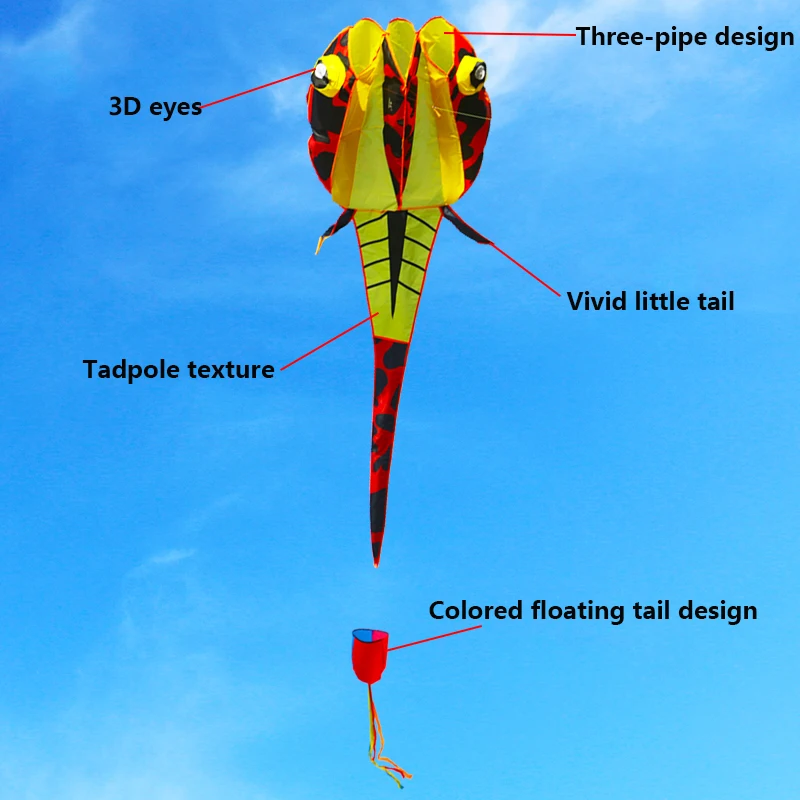 Cerf-volant sans cadre pour enfants, animaux doux 3D, facile à voler, Interaction Parent-enfant, résistant aux déchirures et étanche