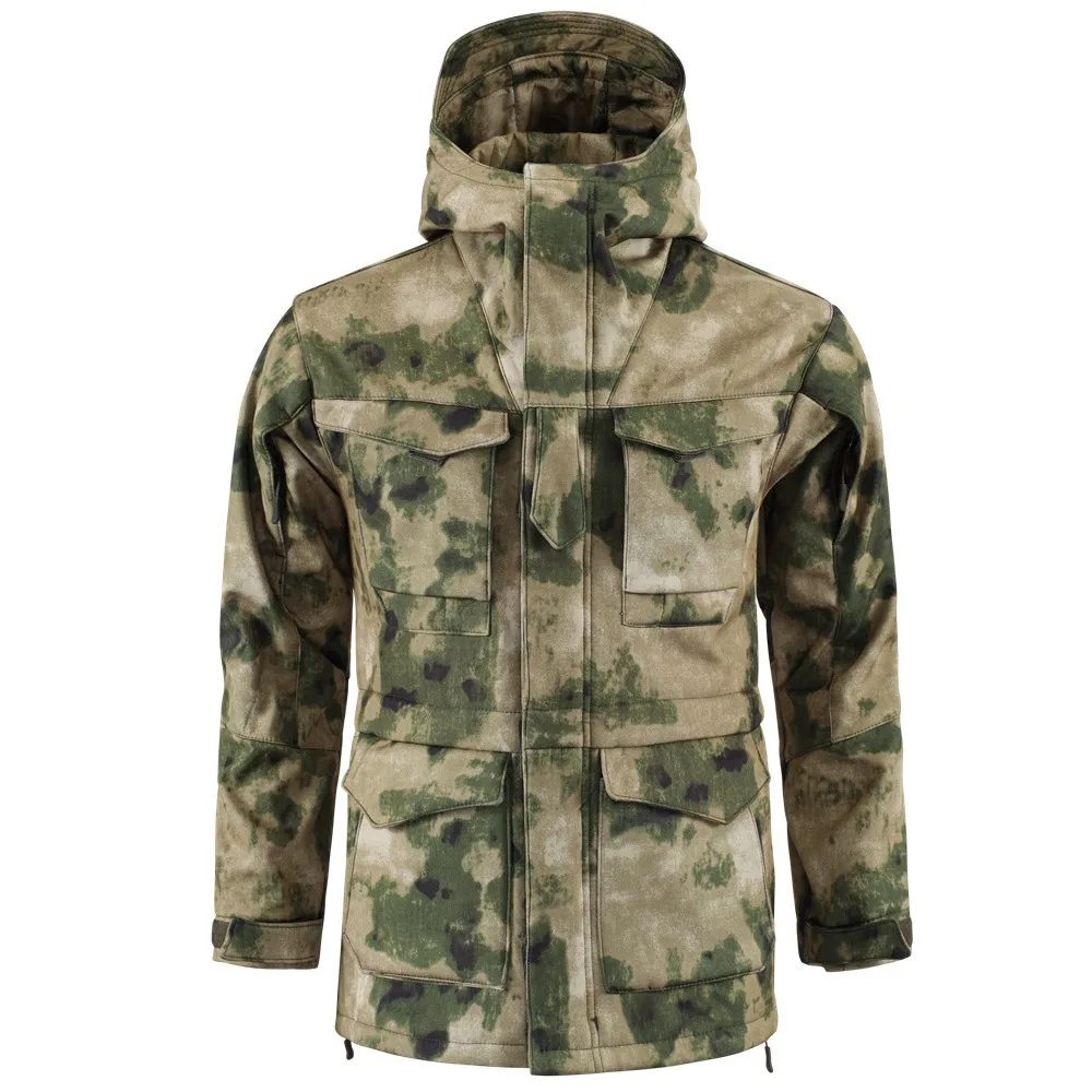 ESDY Men Outdoor Hiking Windbreaker Jackets Sports Leisure Tactical Camo Jacket A016