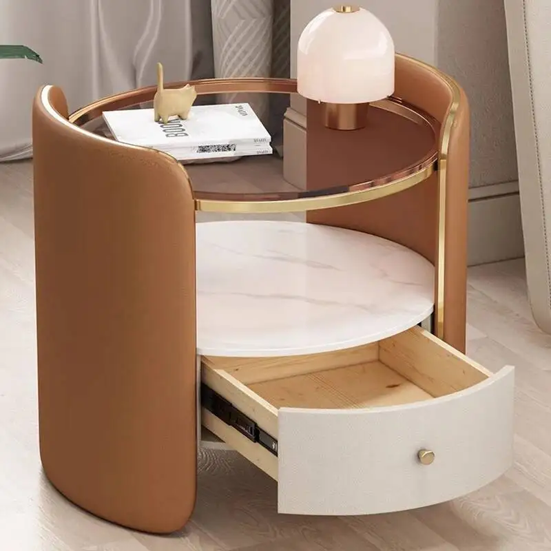 Reative Nordic Night Table Exquisite Simple Elegant Storage Nightstand With Drawers Comodini Camera Letto Bedroom Furniture