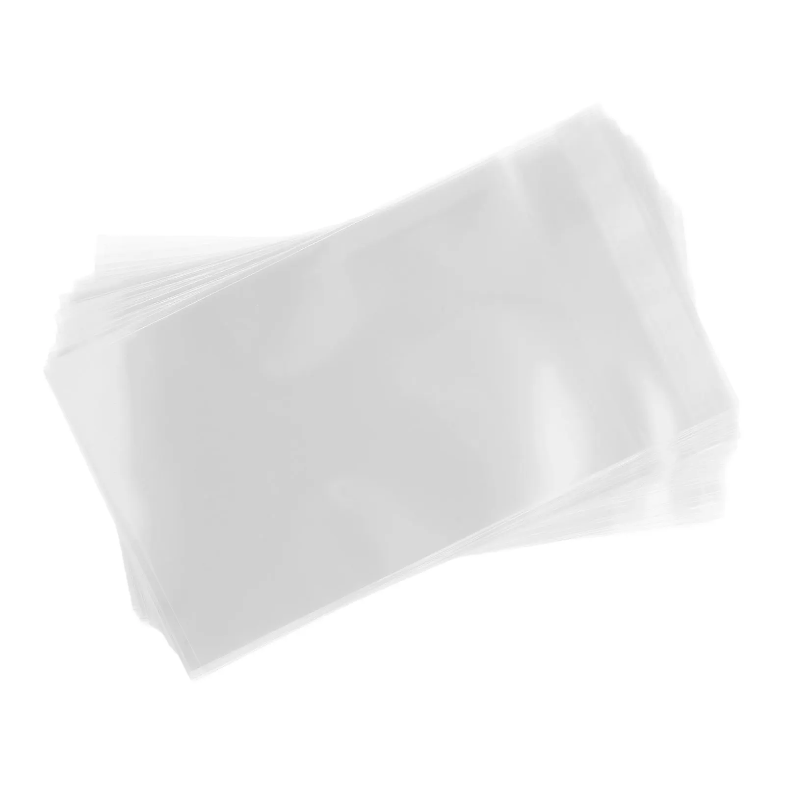 200Pcs Self-Sealing Card Protector Sleeves 3-Inch Plastic Clear Bags for Business Photo Storage Collectors Organizers