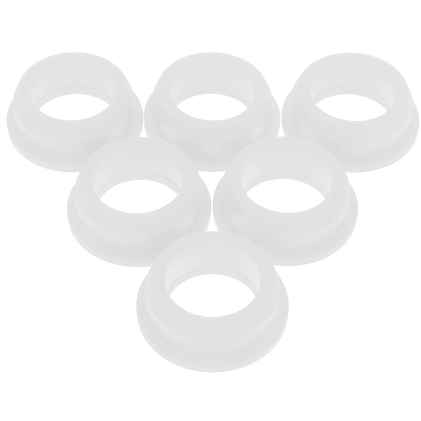 

6Pcs Silicone Grommets Flexible White Cable Protectors for Wire Hole Covers Cord Organizers Cable Management for Desk