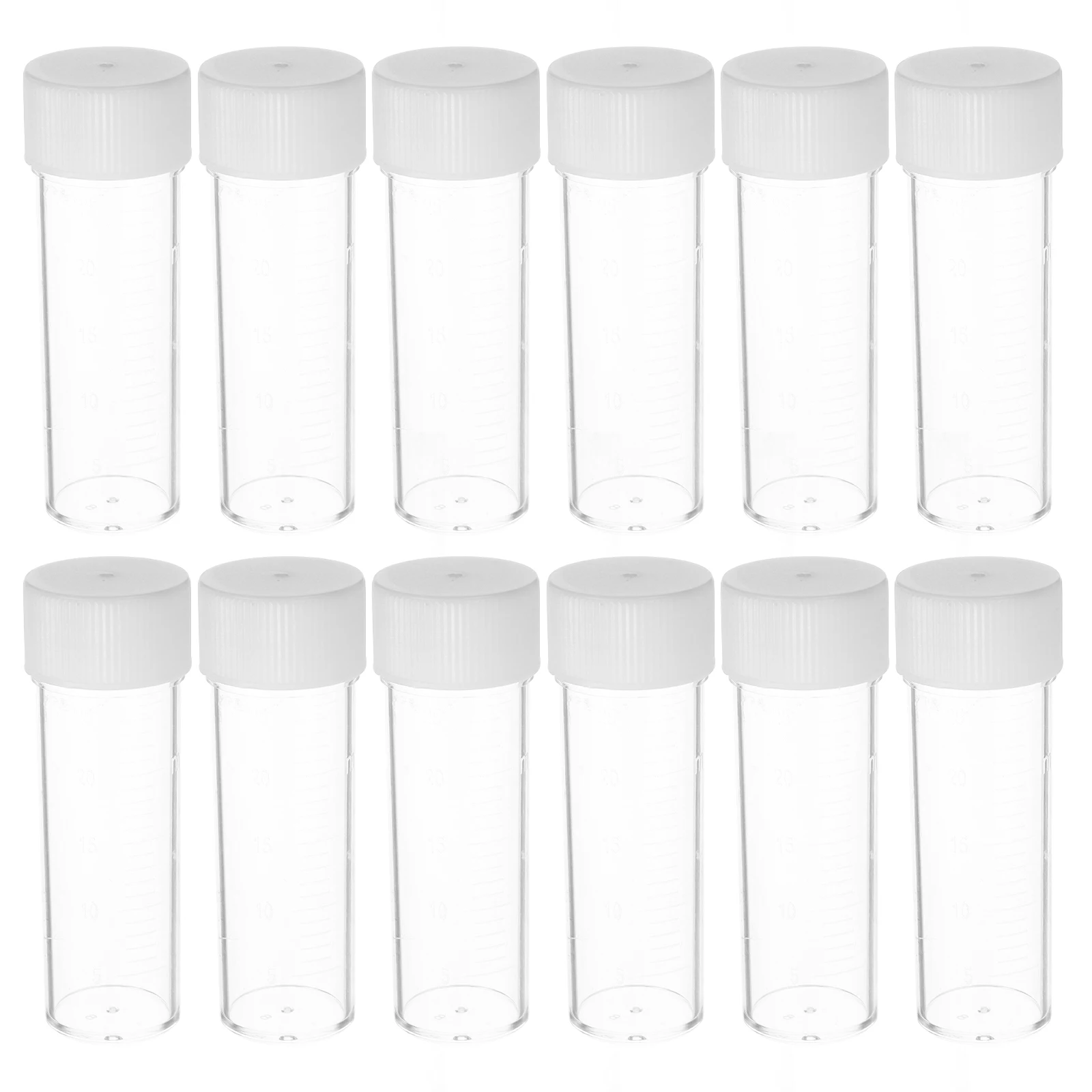 

50 Pcs Sputum Culture Bottle Medical Specimen Cups Laboratory Tubes Containers Fecal Medicine Testing