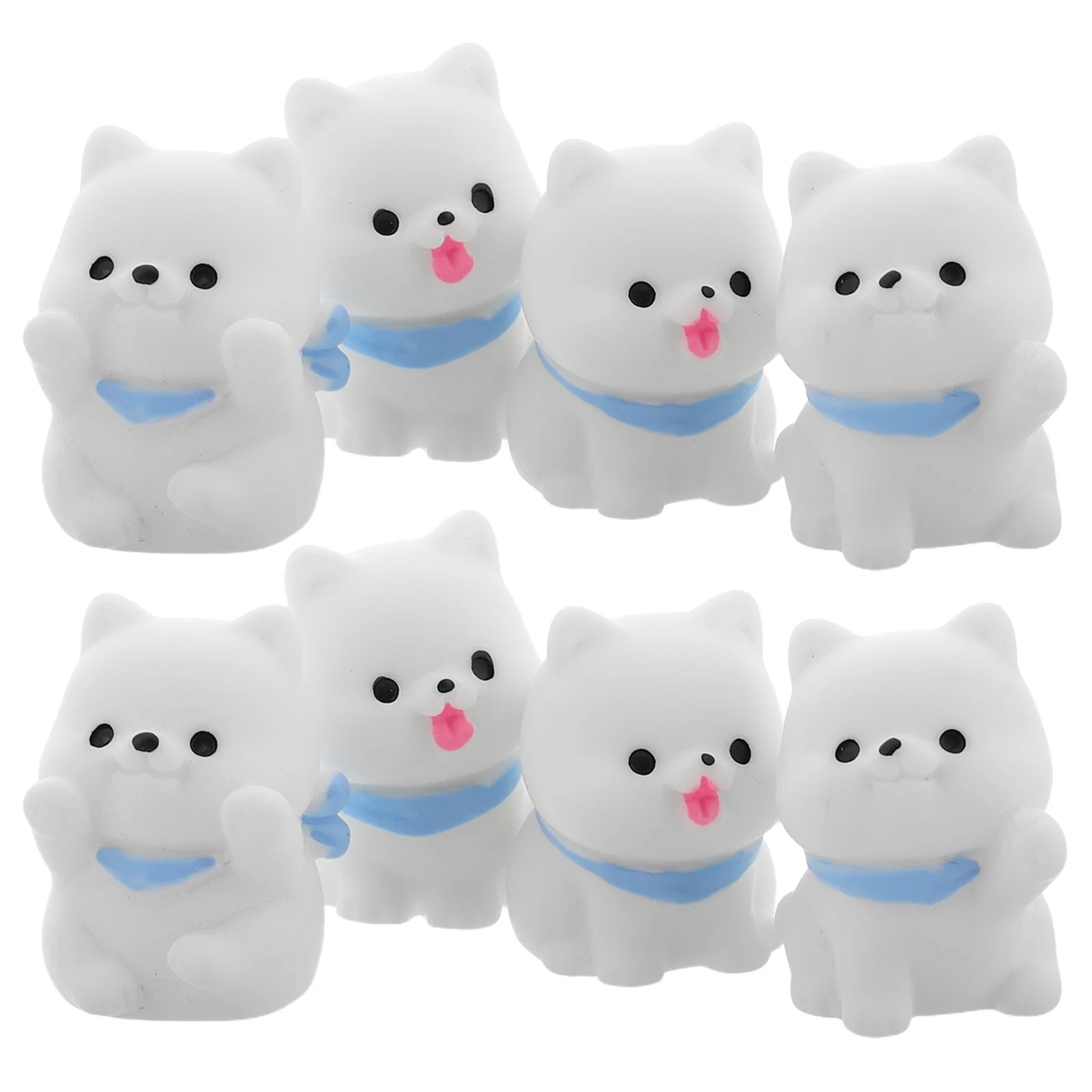 8 pezzi piccoli decorazioni per cani in resina collezione di micro paesaggi per progetti artigianali fai da te composizioni bonsai giardini fatati casa delle bambole