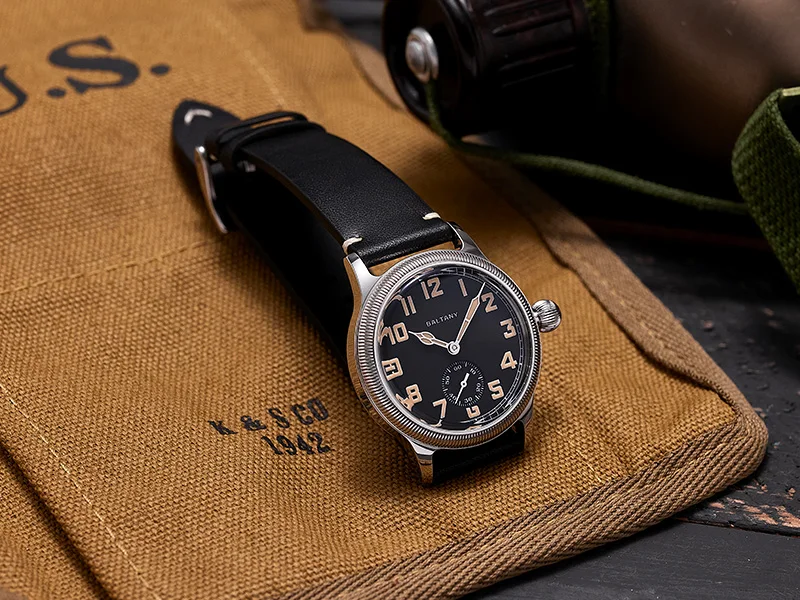 Baltany S2051 Automatische Mechanische Uhr für Herren Retro WW1 Trench Militär-Stil Armbanduhr Vintage Dress Watch ST1701 Retro – Detail 3