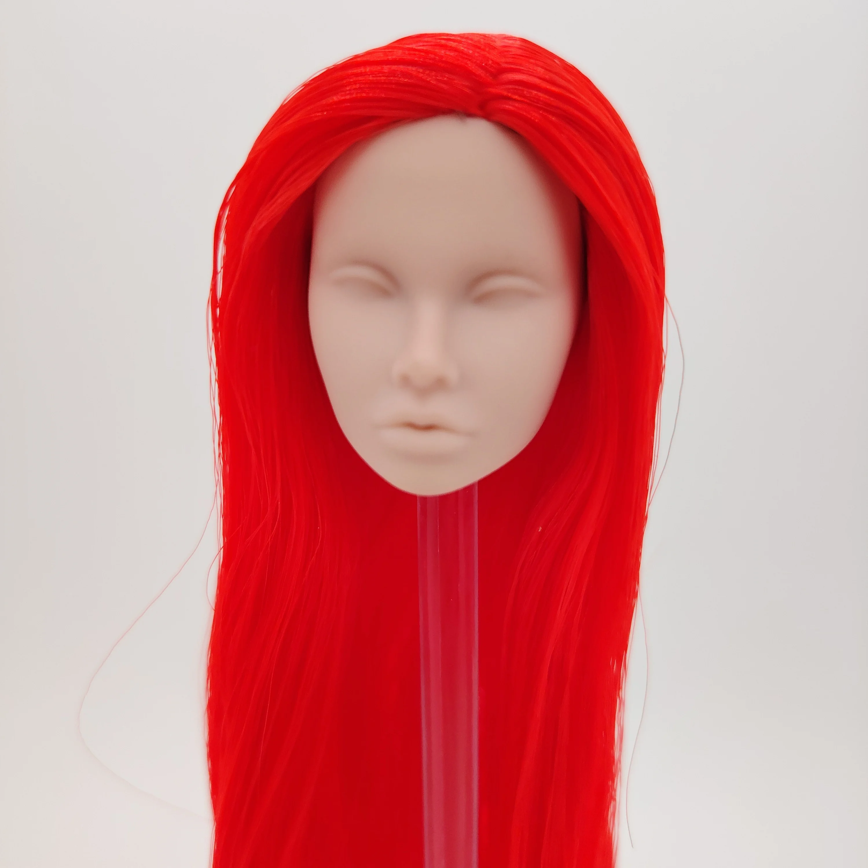 

Fashion Royalty Poppy Parker Japan Skin Red Hair Reroot Blank Face 1/6 Scale Doll Head
