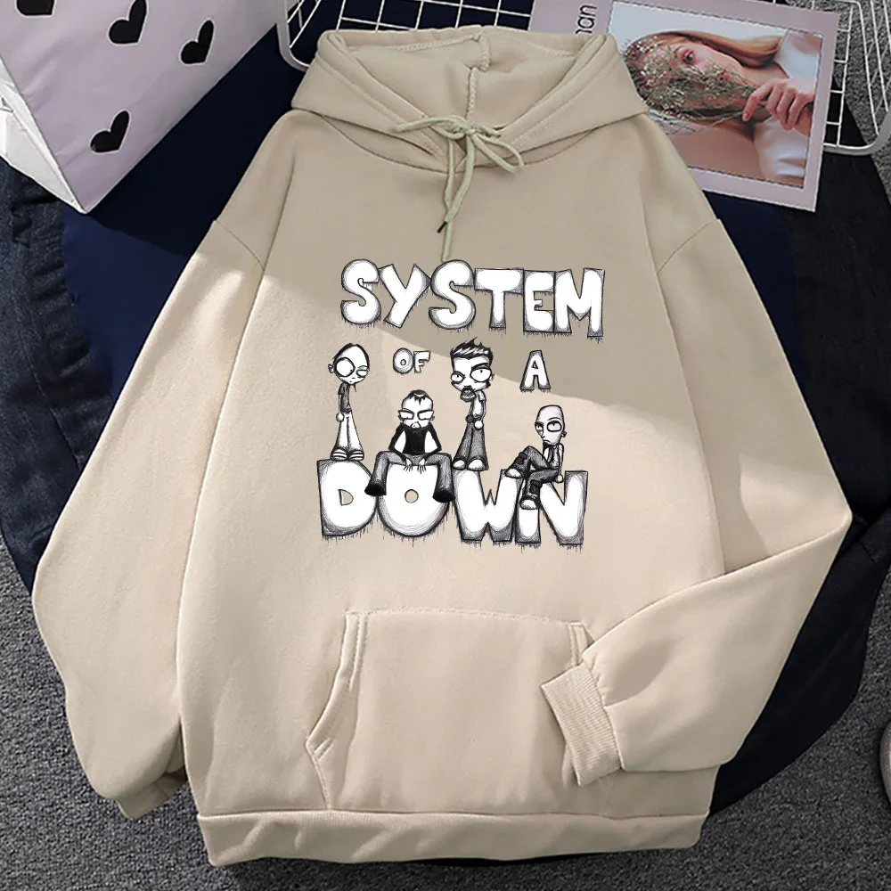 System eines Daunen-Sweatshirts vorherrschende Street Grunge Männer/Frauen Hoodie Winter Fleece Kleidung übergroße Sudadera O-Neck Pullover