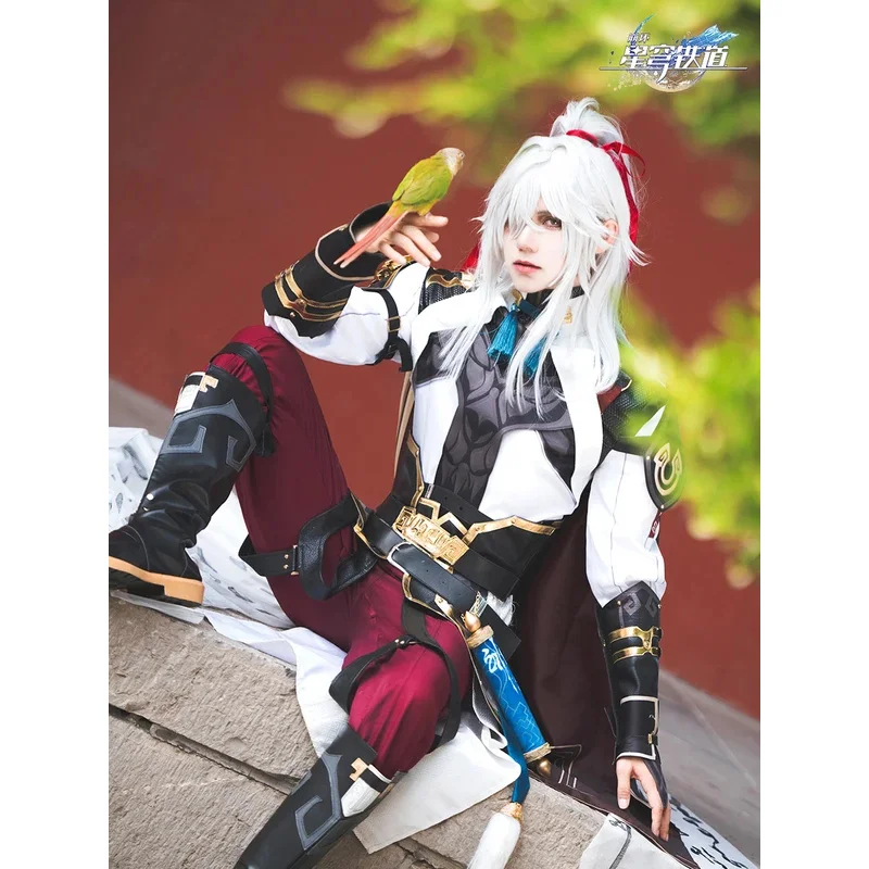 

Игра Honkai: Star Rail Jing Yuan JingYuan, парик для косплея, обувь, костюм для взрослых на Хэллоуин, карнавал, вечеринку; 8 дюймов,