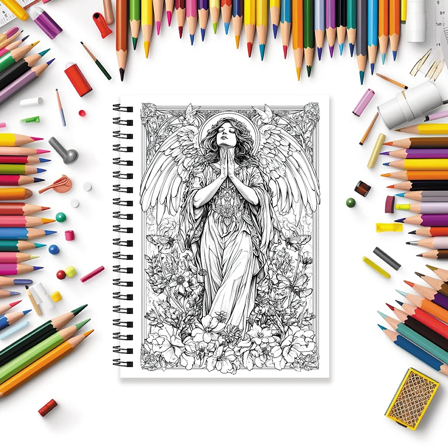 Coloring Book - 8.3 x 11.2 inches 32 pages of innocent people coloring book - ideal gift for family or friends