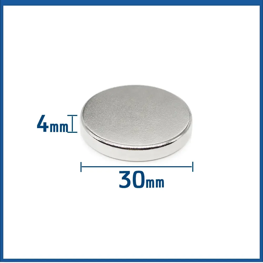 2/5/10/15/20PCS 30x4 mm Round Search Magnet  30mm X 4mm Rare Earth Neodymium Magnet Dics N35 Permanent Magnet Srtong 30*4 mm