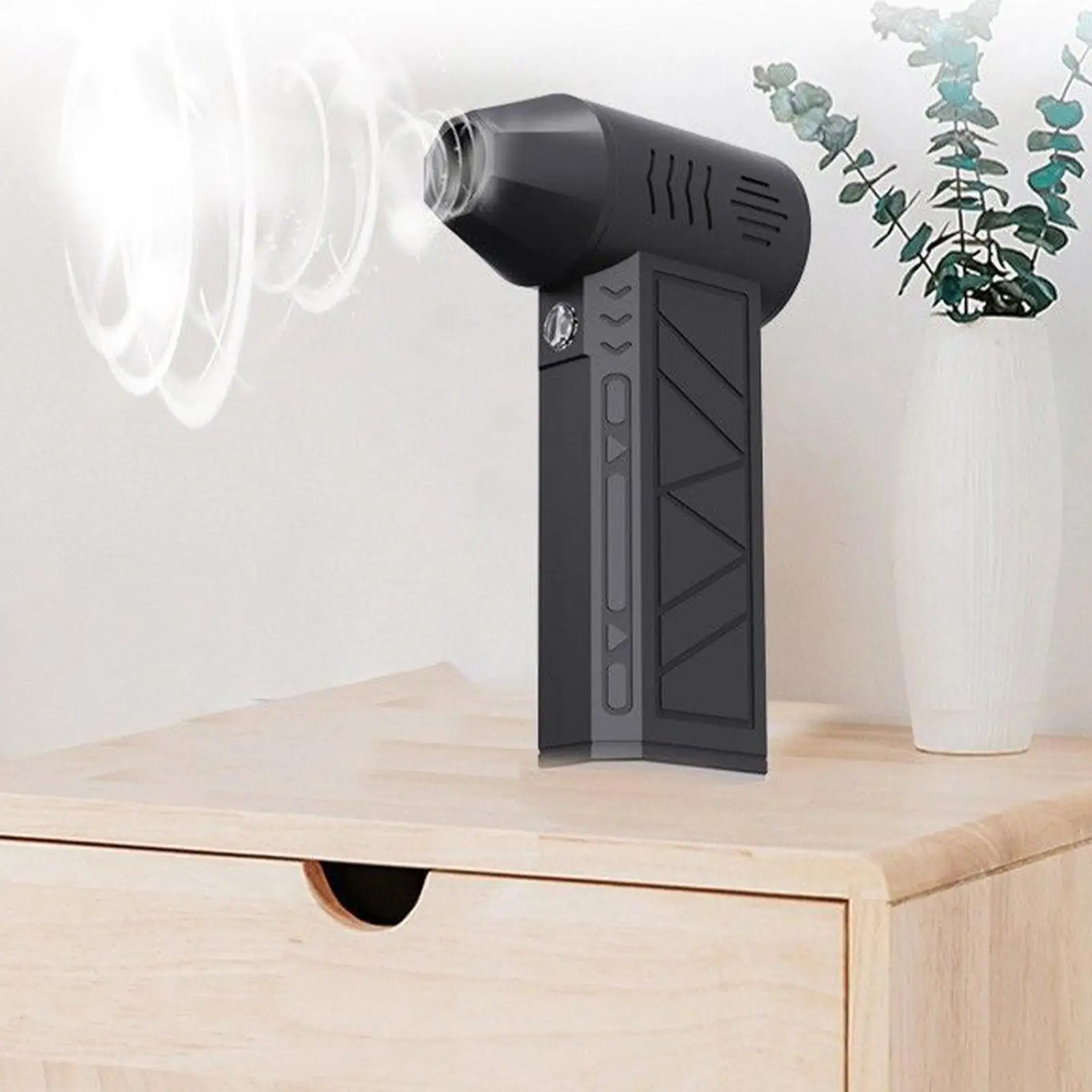 منفاخ هواء لمجفف السيارة 3 سرعات لوازم المكاتب المحمولة اللاسلكية منفاخ هواء لاسلكي للمكنسة والعاصفة وتنظيف الغبار على ظهره #1