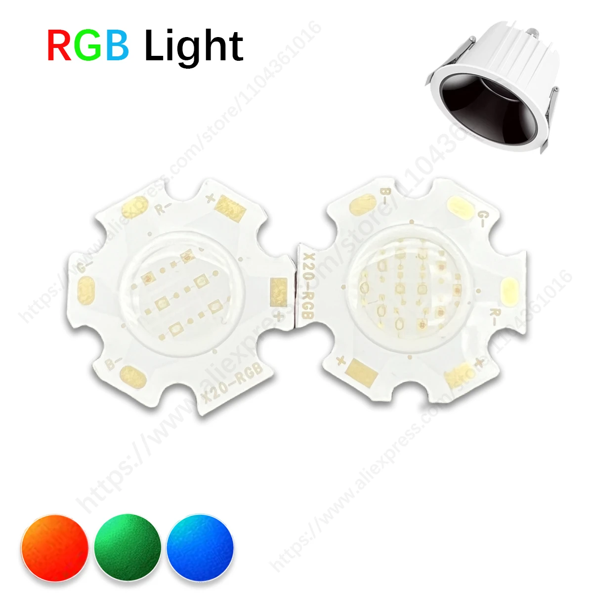 10Pcs LED Chip COB 3W 6W 9W 12W RGB Czerwone światło niebieskie światło zielone Światło Star Board Dla majsterkowiczów Żarówka Track Light Downlight DIY Light