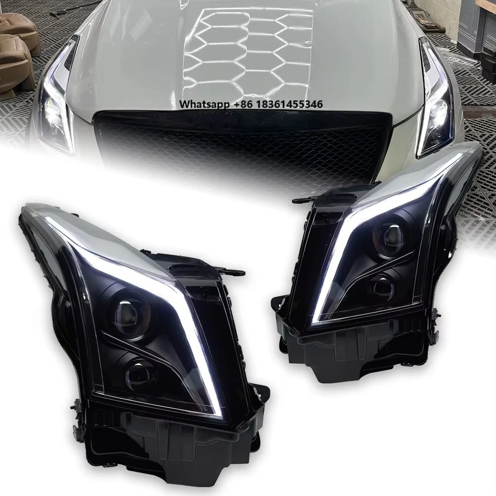 

For ATS 2014-2017 LED DRL Dynamic Signal High and Low Beam Day Running Light DRL Light Auto Lamps Car Model