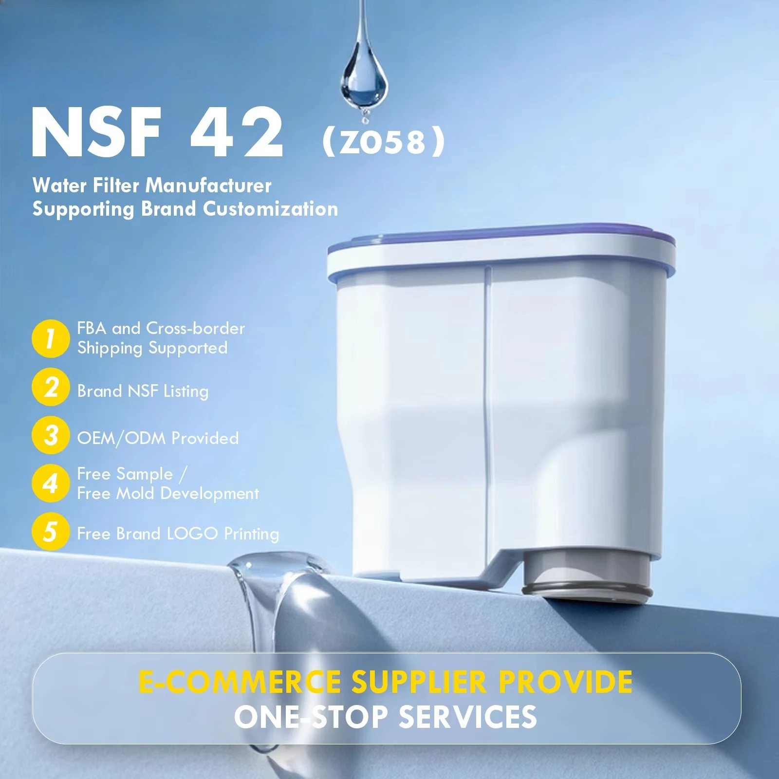 

Water Filter CA6903/10 Saeco Latte Go Coffee Machines Self-Cleaning Portable Countertop Household Use