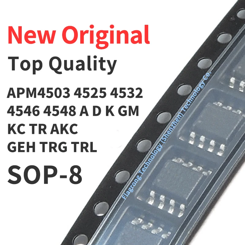 10 Pieces SOP8 APM4503 APM4525 APM4532 APM4546 APM4548 A D K GM KC TR AKC GEH TRG TRL Chip IC New Original