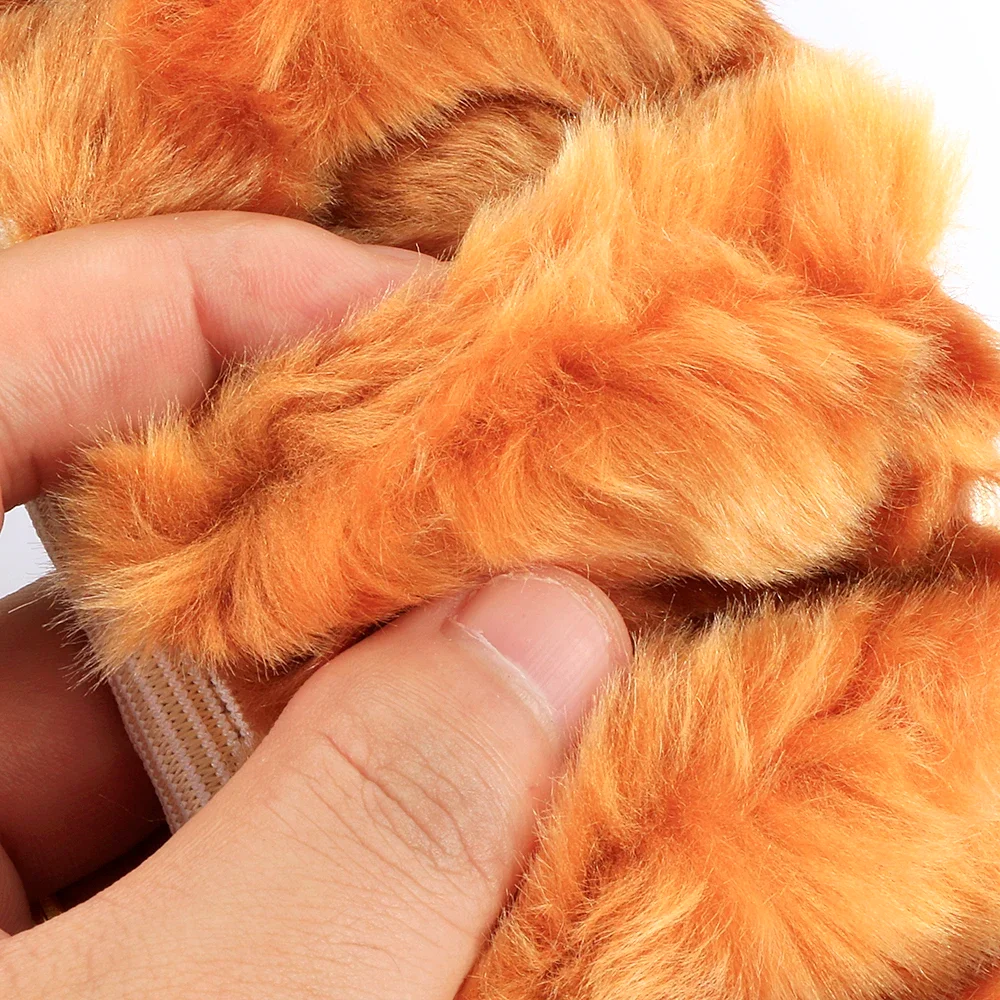 Premium Soft Short Fur Car Steering Wheel Cover High-density Warm Plush Winter Steering Wheel Protector Cover 38cm Accessories 6