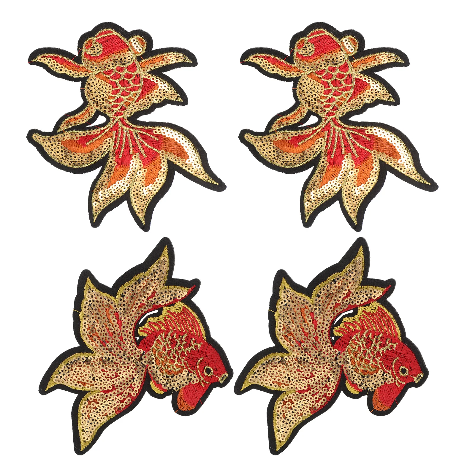 

Embroidered Cloth Patch Fish Iron On Patches For Clothing Repair Diy Applique Fabric Badge Craft Accessories