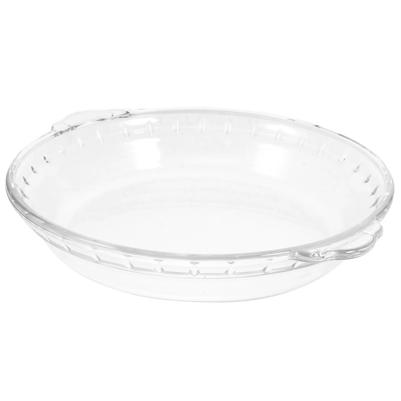 8 Inch Glass Pie Plate Microwave Oven Safe Transparent Classic Glass Bakeware for Kitchen Cooking Baking Pie Pan